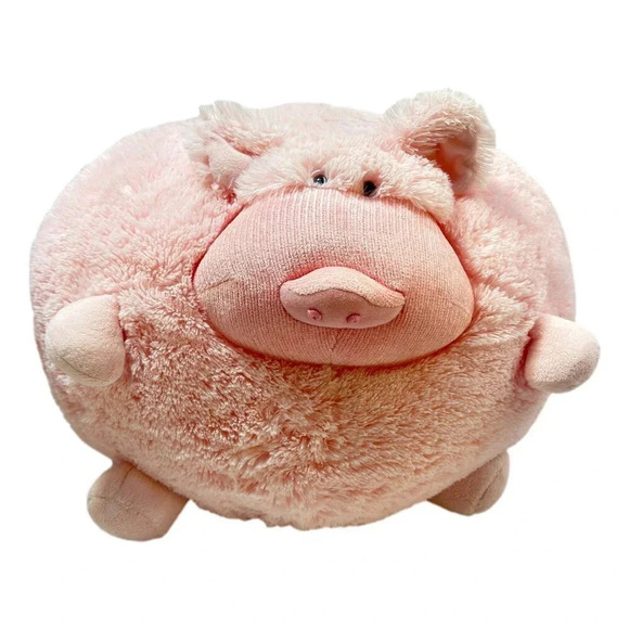 Huge American Mills HUGE Pink Pig  Pillow Plush 51 inch Round 51 in Round Clean - Picture 1 of 5